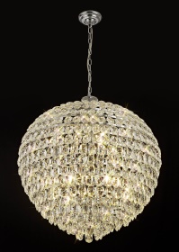 Coniston Polished Chrome Crystal Ceiling Lights Diyas Contemporary Crystal Ceiling Lights
